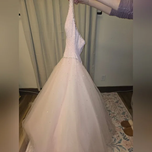 Morilee by Madeline Gardner Blush Tulle Ballgown | Prom Formal 0–2 - Picture 9 of 15